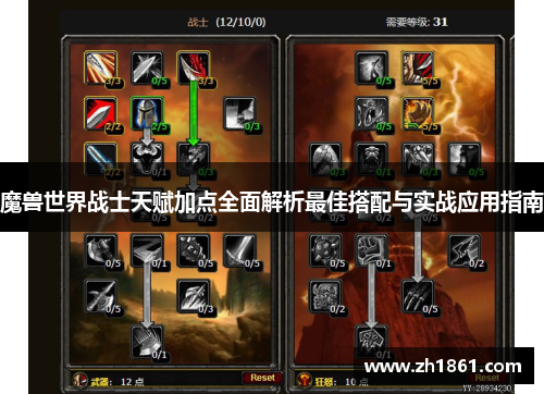 魔兽世界战士天赋加点全面解析最佳搭配与实战应用指南